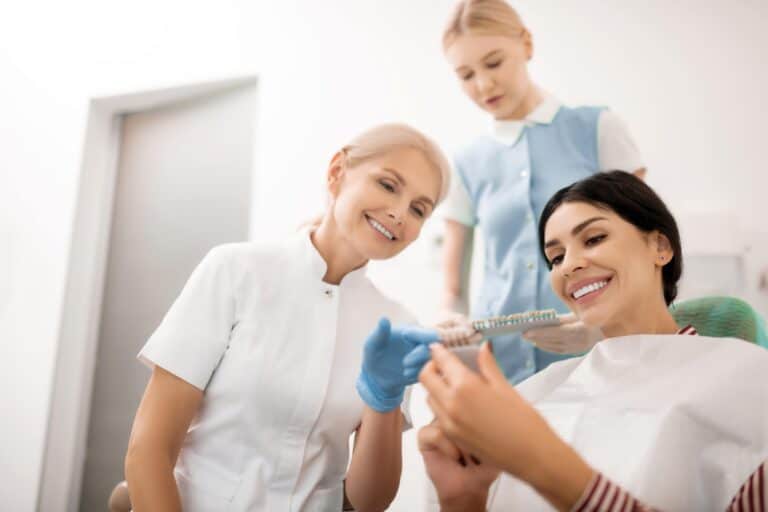 patient asking to whiten veneers