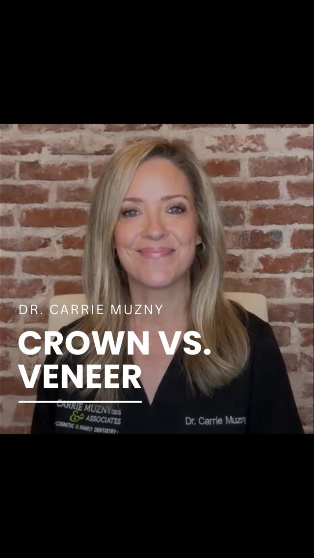 One of the most common questions we receive ~ what is the difference between a crown and a veneer? 

With a meticulous process and outstanding dental lab, you should not be able to detect the difference between a crown and a veneer in a completed smile makeover!  Crowns and veneers are generally fabricated out of the same porcelain, following a similar fabrication process.  A crown wraps entirely around a tooth to provide support or strengthen a tooth that may have cracks in it, or a possibly cavity, and a veneer is only placed on the front surface of the tooth to improve the esthetics of the tooth.

If you already have a crown,  that tooth with always require a crown.  However, that does not mean the rest of your teeth would need to be crowned to complete a smile makeover!  Routinely, we combine crowns, with even NO-PREP, or no-drilling veneers and you can not tell which is which! 

FREE COST ESTIMATE⬇️
🔗 link in bio @carriemuznydds 

​​​​​​​​​​​​​​​​​​​​​​​​​​​​​​​​​​​​​​​​​​​​​​​​​​​​​​​​​​​​​​​​🛫 Expedited treatment available for traveling patients 
💵 Financing and monthly payment plans available 
📍 The Woodlands, TX

📲DM: @carriemuznydds ​​​​​​​​​​​​​​​​​​​​​​​​​​​​​​​​​​​​​​​​​​​​​​​​​​​​​​​​​​​​​​​​
📞Phone: 281-298-2205
📧Email: info@muznydds.com
🖥Website: www.carriemuznydds.com

#houstondentist #houstontexas #houston #cosmeticdentistry #veneers #smilesbycarrie #smiledesign